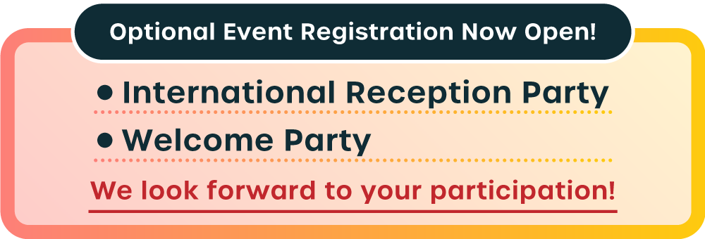 Optional Event Registration Now Open