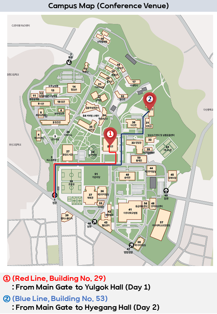 Campus access map 1